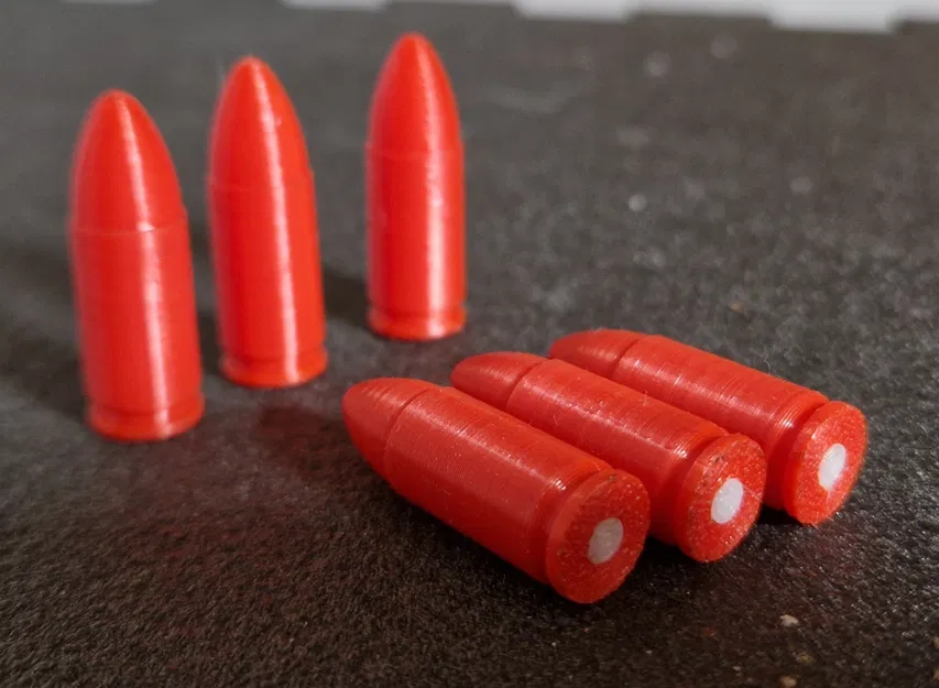 Snap cap 9x19mm (9mm Parabellum/Para Luger) có insert TPU buffer - Image 1