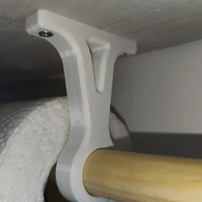 Thanh treo đồ bếp & giá treo khăn giấy dùng cán chổi gỗ