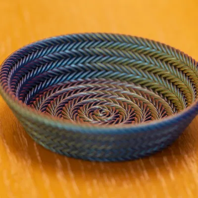 Rope Bowl - Tô Dây Thừng Xoắn Ốc Hình Học Độc Đáo