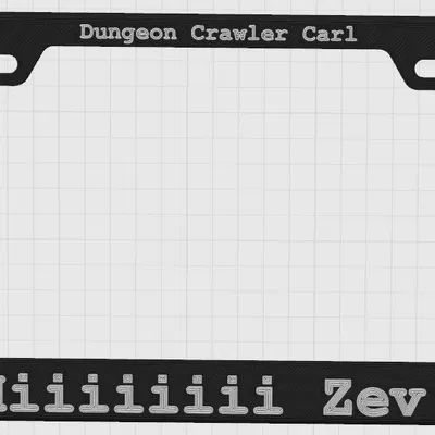 Khung biển số Dungeon Crawler Carl "Hiiiiii Zev!"