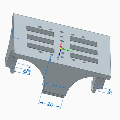 Ngàm gài (Snap Fit) gắn module cho khung drone F450