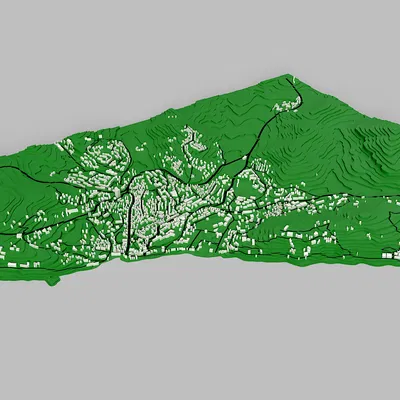 Bản đồ địa hình Alushta (Alushta Topographic Map)