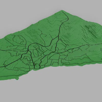 Bản đồ địa hình Alushta (Alushta Topographic Map)
