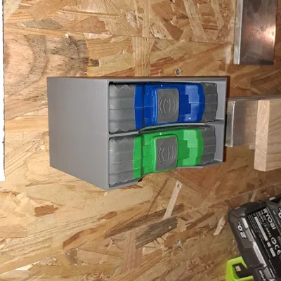 Kệ treo tường đựng hộp mũi khoan Parkside (2 hộp)