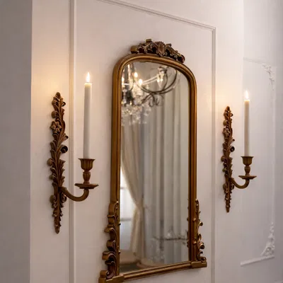 Chân Nến Treo Tường Rococo Cổ Điển (Classic Rococo Wall Candle Holder)