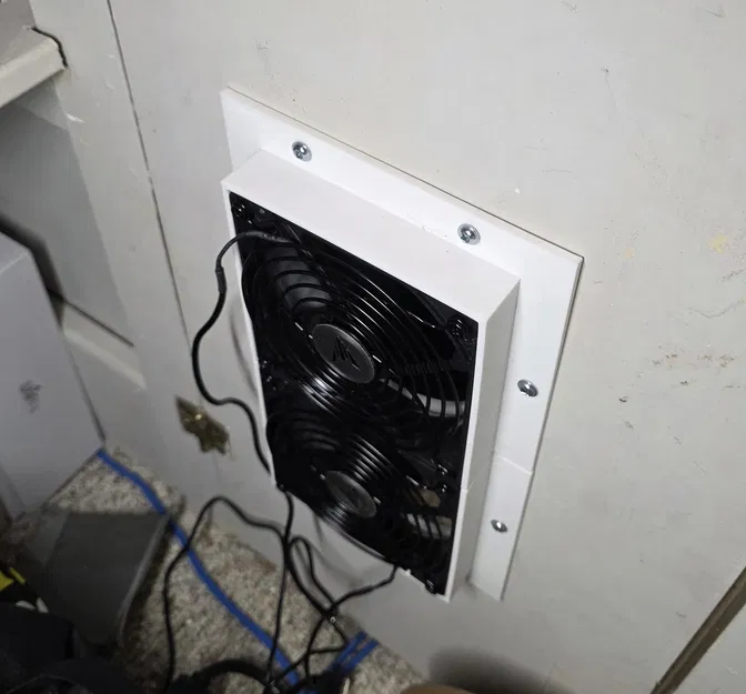 Bộ gắn cửa 2 quạt 120mm cho tủ server (thiết kế tách đôi) - Image 1