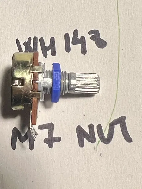 Đai ốc potentiometer WH148 (M7) – WH148 Potentiometer Nut - Image 2