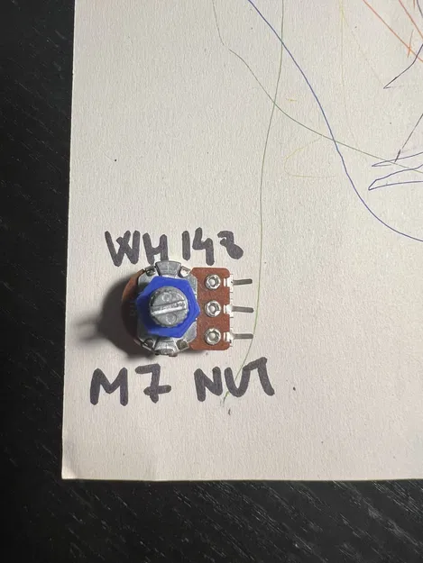 Đai ốc potentiometer WH148 (M7) – WH148 Potentiometer Nut - Image 3