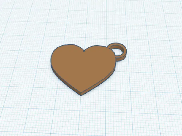 Móc khóa trái tim (Heart Keychain) - Image 1