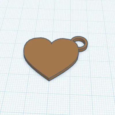 Móc khóa trái tim (Heart Keychain)