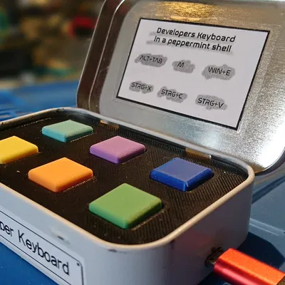 Altoids(tm) macropad – Keypad 6 nút lắp trong hộp Altoids