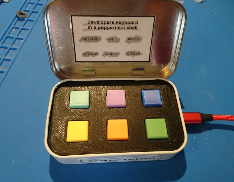 Altoids(tm) macropad – Keypad 6 nút lắp trong hộp Altoids - Image 4