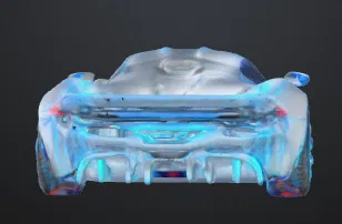 Xe Hơi Tương Lai Low Poly Print-in-Place - Image 2