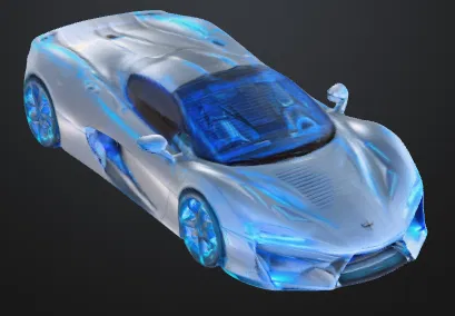 Xe Hơi Tương Lai Low Poly Print-in-Place - Image 3