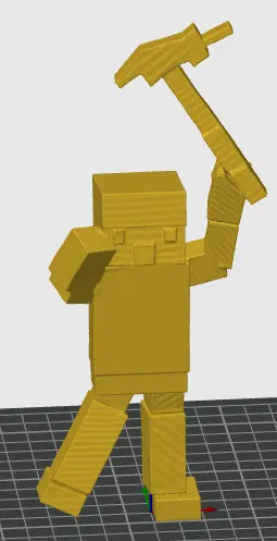 Mô hình Minecraft Print In Place - Image 1