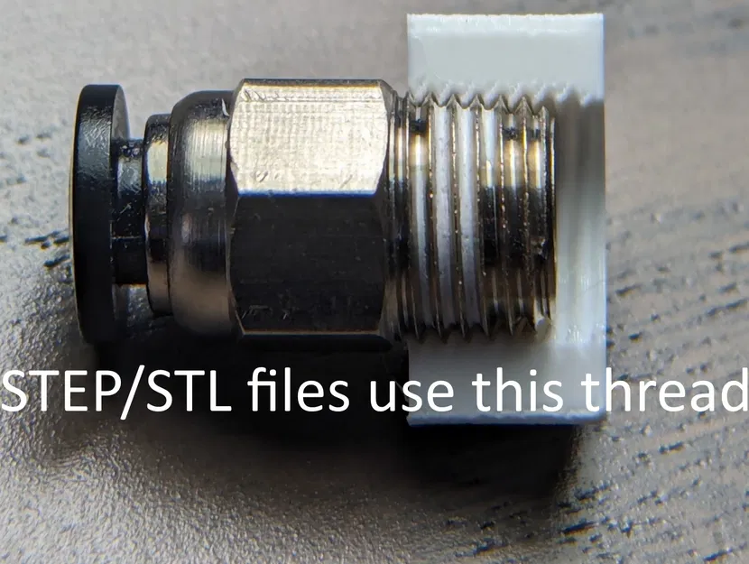 PC4M10 - Lỗ ren côn (tapered) STEP/STL để thiết kế - Image 1
