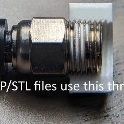 PC4M10 - Lỗ ren côn (tapered) STEP/STL để thiết kế