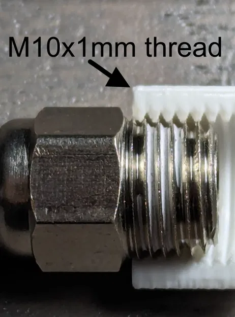 PC4M10 - Lỗ ren côn (tapered) STEP/STL để thiết kế - Image 2