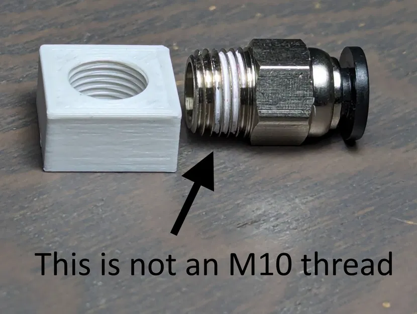 PC4M10 - Lỗ ren côn (tapered) STEP/STL để thiết kế - Image 3