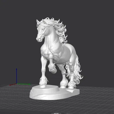 Ngựa Frisone (Frisone Horse) – Tượng decor in 3D