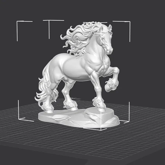 Ngựa Frisone (Frisone Horse) – Tượng decor in 3D - Image 2