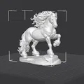 Ngựa Frisone (Frisone Horse) – Tượng decor in 3D - Thumbnail 2