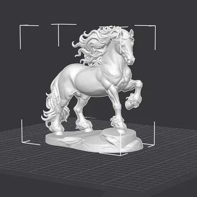 Ngựa Frisone (Frisone Horse) – Tượng decor in 3D