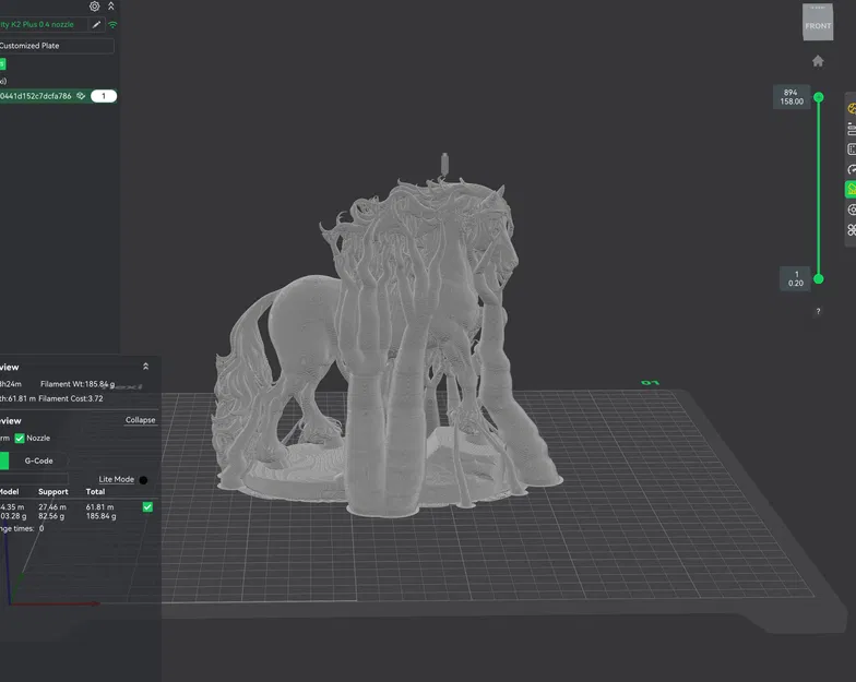 Ngựa Frisone (Frisone Horse) – Tượng decor in 3D - Image 3