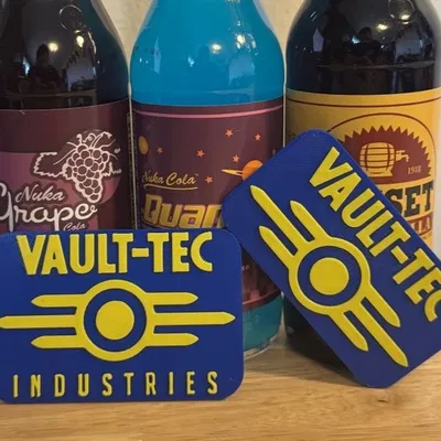 Vault-Tec - Nam châm tủ lạnh (Hot-Swap, đa màu) | Trang trí bảng & tủ |