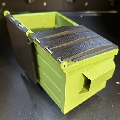 Ye Olde Basic Dumpster - Thùng rác mini in 3D không cần support