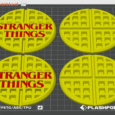 Đế lót ly bánh waffle Eggo Stranger Things