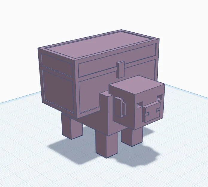 Heo Minecraft Dungeons có Rương (Heo đất) - Image 1