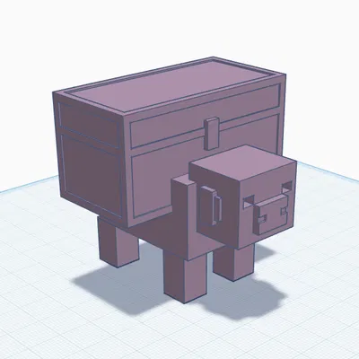 Heo Minecraft Dungeons có Rương (Heo đất)