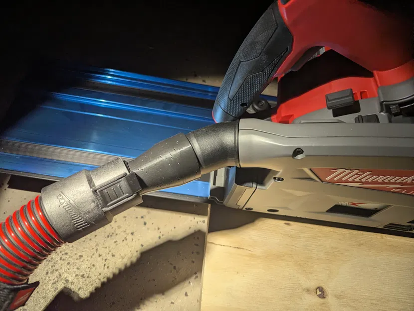 Adapter hút bụi Milwaukee 36mm (OpenSCAD) cho ống latching - Image 1