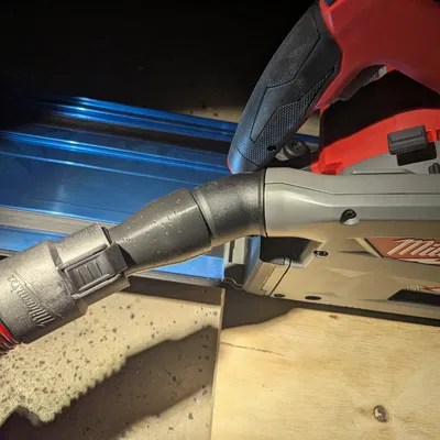 Adapter hút bụi Milwaukee 36mm (OpenSCAD) cho ống latching