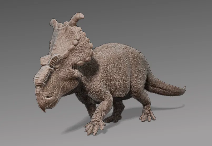 Tượng Mô Hình Achelousaurus (Achelousaurus Figurine) tỉ lệ 1:35 - Image 1