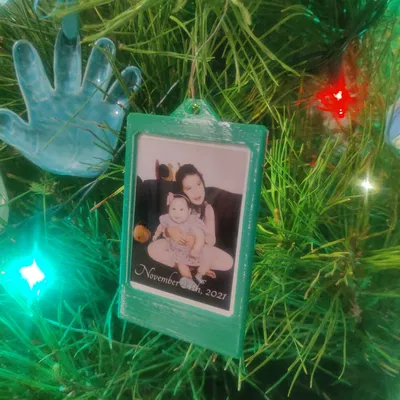 Khung ảnh Instax Mini treo cây thông Noel