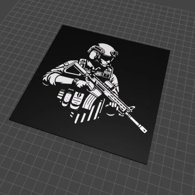 Tranh treo tường người lính (Soldier wall art) - Image 2