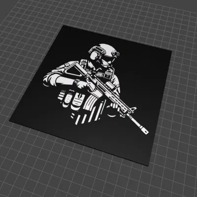 Tranh treo tường người lính (Soldier wall art)