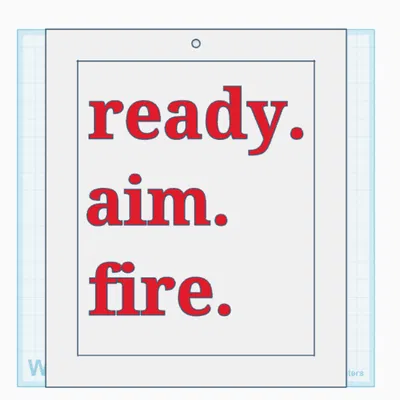 Bảng Treo Nhà Tắm Hài Hước 1 “Ready, Aim, Fire”