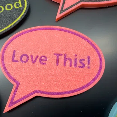 Nam châm Speech Bubble “Love This!”