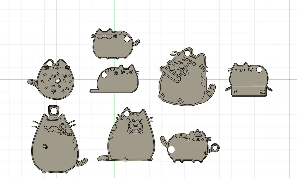 Móc khóa Pusheen (Pusheen keychains) - Image 1