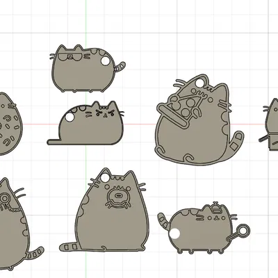 Móc khóa Pusheen (Pusheen keychains)