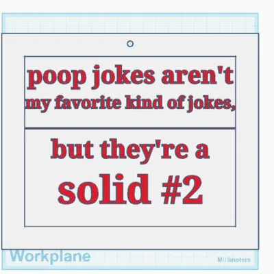 Bảng Treo Phòng Tắm Hài Hước 2: “poop jokes are a solid #2”