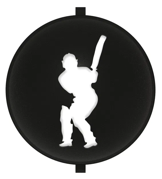 Golf - Golf Ball Stencil - Insert - Cricket - Player (Miếng chèn stencil bóng golf) - Image 1