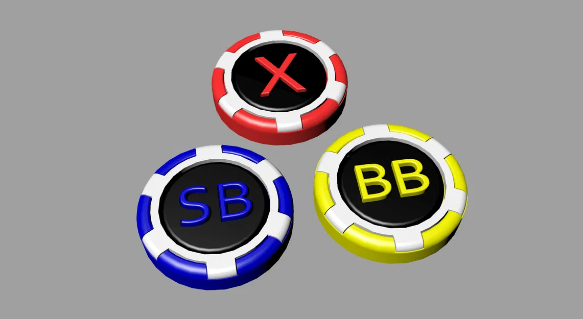 Bộ Button Texas Hold'em (Small Blind, Big Blind, Missed Blind) - Image 1