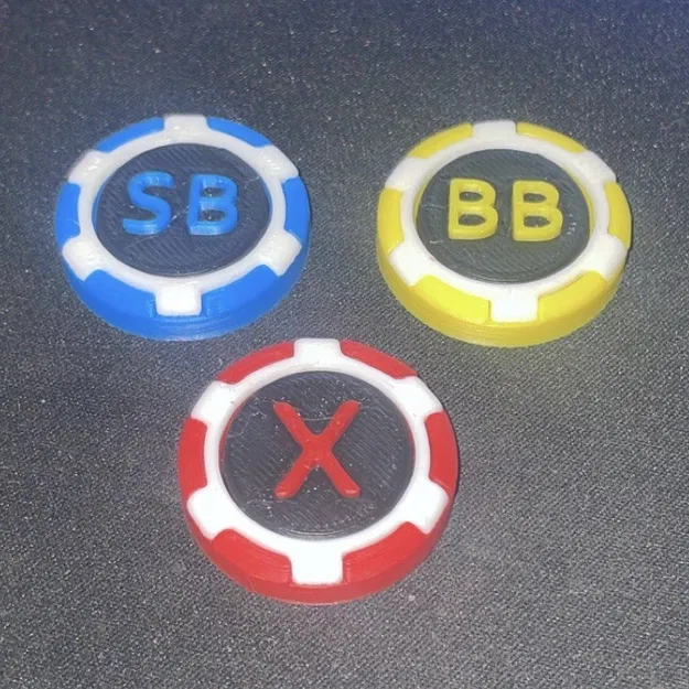 Bộ Button Texas Hold'em (Small Blind, Big Blind, Missed Blind) - Image 2