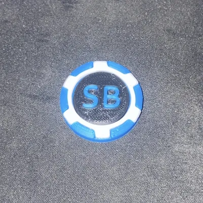 Bộ Button Texas Hold'em (Small Blind, Big Blind, Missed Blind)