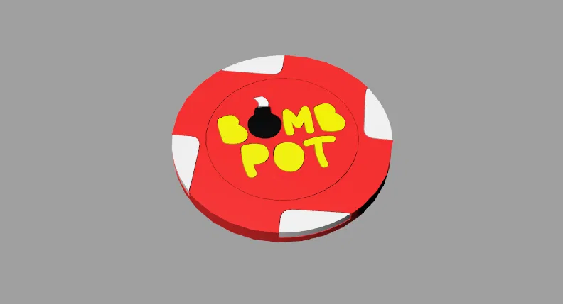 Bomb Pot Button (Nút Bomb Pot cho poker) - Image 1