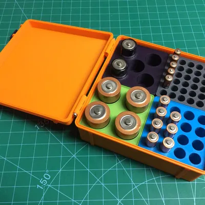 Hộp đựng pin Gridfinity (Gridfinity battery case)